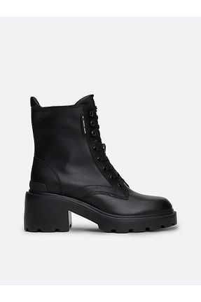 بوت / نیم بوت مشکی زنانه پاشنه تخت Tommy Hilfiger - کد 861554821