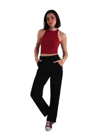 شلوار کرمگن مشکی زنانه سایز بزرگ ASN concept - کد 375787678