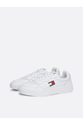 کفش اسنیکر سفید مردانه چرم اصل Tommy Hilfiger - کد 867239221