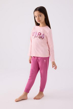 ست لباس راحتی صورتی زنانه ساده U.S. Polo Assn. - کد 863703130