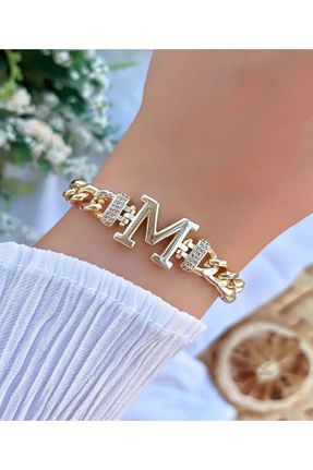دستبند استیل (فولاد) زرد زنانه استیل (فولاد) Mays Accessory - کد 876863400