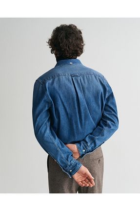 پیراهن آبی مردانه رگولار Gant - کد 876864768