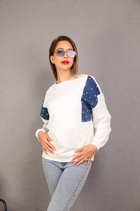 سوئیشرت سفید زنانه رترو only moon - کد 876860841