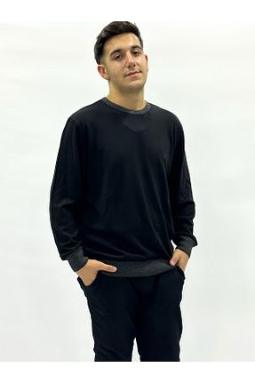پلیور مشکی مردانه ساده Beğen - کد 876881534