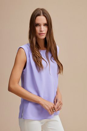 بلوز بنفش زنانه ساده Naramaxx - کد 876876088