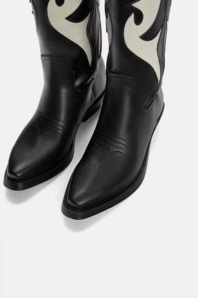 چکمه مشکی زنانه پلی اورتان Pull & Bear - کد 876889661