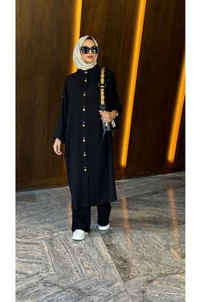ست بالاتنه و پائین تنه حجاب مشکی زنانه A-line sevannaluxurydesign - کد 876883618