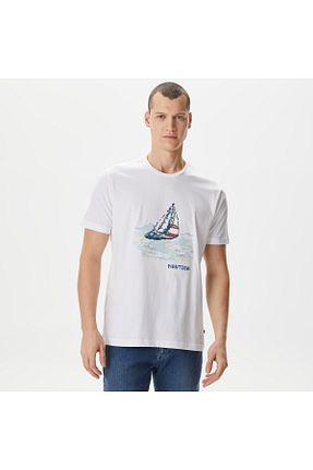 تیشرت سفید مردانه رگولار Nautica - کد 820160897