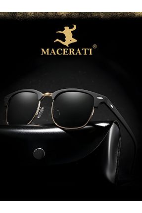 عینک آفتابی مشکی زنانه UV400 MACERATİ - کد 386123260