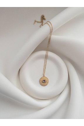 گردنبند استیل ( فولاد ) طلائی زنانه استیل (فولاد) minnejewelry - کد 876885601