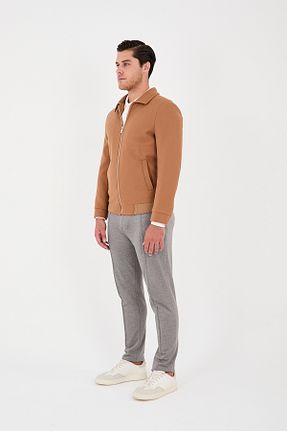 پالتو پشمی قهوه ای مردانه رگولار Frappoli - کد 870863044
