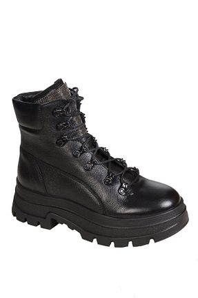 بوت / نیم بوت مشکی زنانه چرم خالص Venüs - کد 876899395