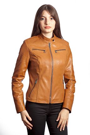 کاپشن قهوه ای زنانه رگولار duarte deri - کد 876903627