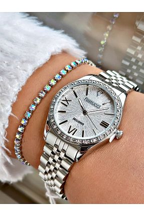 ساعت مچی طوسی زنانه 31-35 میلی متر Ferrucci - کد 876908261
