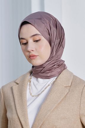 روسری قهوه ای پنبه ای Loryan - کد 876928181