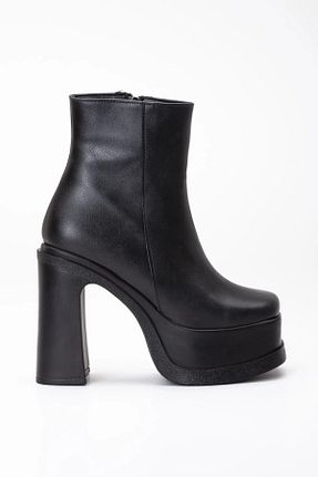 بوت / نیم بوت مشکی زنانه چرم مصنوعی Miss Mitto - کد 876928862