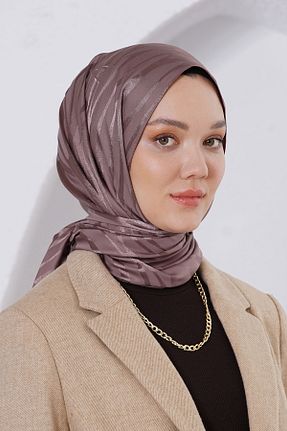 شال قهوه ای زنانه پنبه ای Loryan - کد 876929225