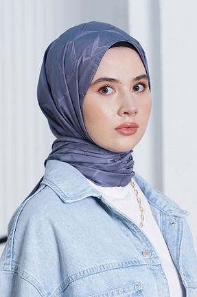 شال آبی زنانه پنبه ای Loryan - کد 876927752