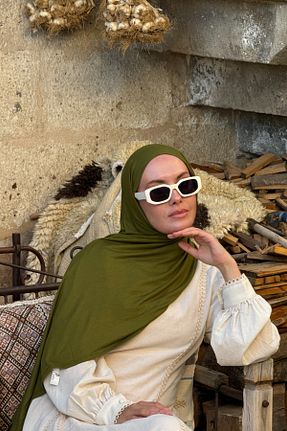 شال سبز زنانه ویسکون Şalland - کد 876926428