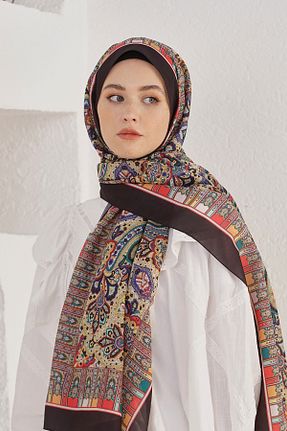 شال مشکی زنانه مخلوط کتان Loryan - کد 876927809