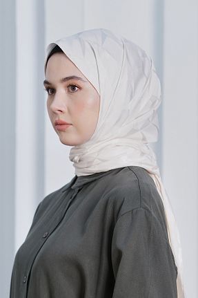 شال بژ زنانه پنبه ای Loryan - کد 876927587