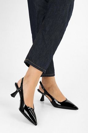 کفش استایلیتو مشکی پاشنه نازک Shoeberry - کد 876926445