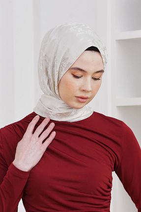 شال طوسی زنانه پنبه ای Loryan - کد 876929179