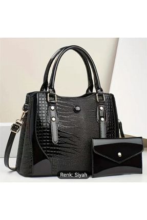 کیف دوشی مشکی زنانه چرم مصنوعی SU14 - کد 876927457