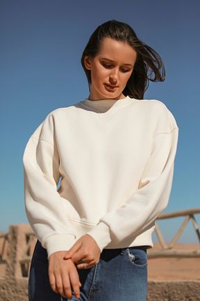 سوئیشرت آبی زنانه ساده Whish - کد 869215788