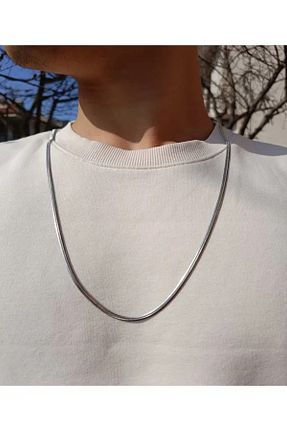 گردنبند استیل ( فولاد ) طوسی زنانه استیل (فولاد) Mays Accessory - کد 876715775