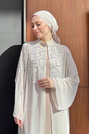 کلاه و ابایا بژ زنانه پلی استر Sahraa - کد 876962766