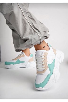 کفش اسنیکر سفید زنانه بند دار MODA - کد 877046770
