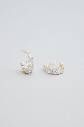 گوشواره نقره زرد زنانه 925 عیار So Chic - کد 877008559