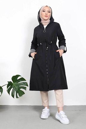 ترنچکت حجاب مشکی زنانه مخلوط پلی استر İmajButik - کد 665659308