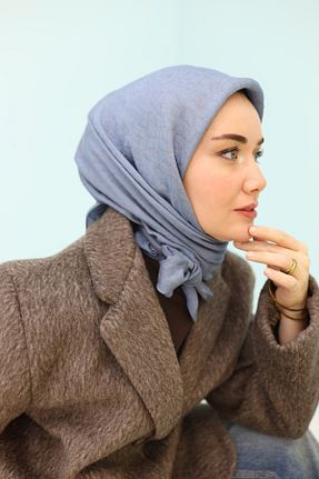 روسری آبی پلی استر Silk Home - کد 877074504