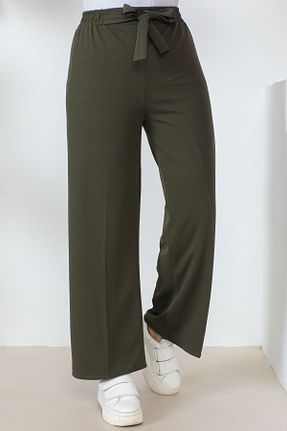 شلوار حجاب خاکی زنانه مخلوط پلی استر İmajButik - کد 740109327
