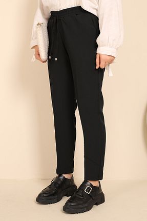 شلوار حجاب مشکی زنانه پنبه پلی استر İmajButik - کد 776605485