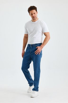 شلوار آبی مردانه لیکرا WKM - کد 877084224