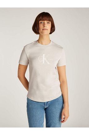 تیشرت طوسی زنانه رگولار Calvin Klein - کد 877113567