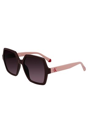عینک آفتابی زرشکی زنانه 55 Calvin Klein - کد 682448767