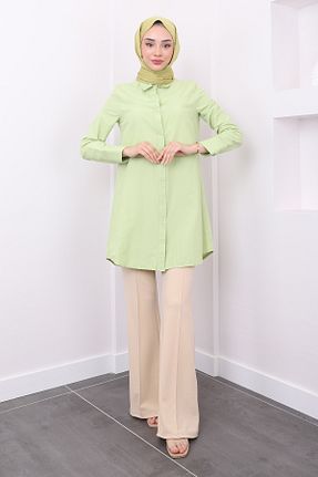 تونیک حجاب سبز زنانه پنبه ای İmajButik - کد 844970794