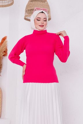 پلیور حجاب صورتی زنانه اکریلیک İmajButik - کد 368439191
