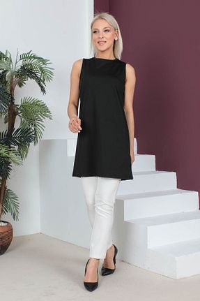 تونیک حجاب مشکی زنانه پنبه ای İmajButik - کد 721736321