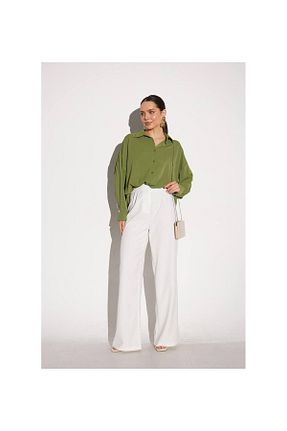 شلوار سفید زنانه پنبه ای Butik - کد 877117638