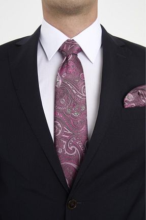 کراوات صورتی مردانه میکروفیبر Brianze - کد 877149933