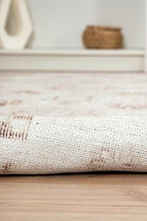 فرش سفید زیره ضد لغزش Serente Home - کد 831692844
