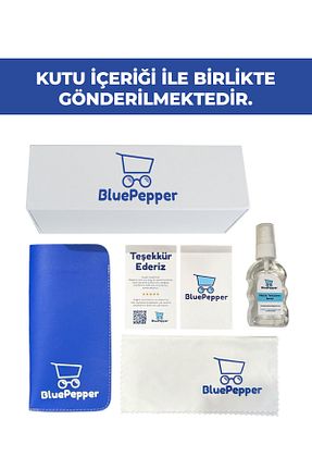 عینک محافظ نور آبی طوسی زنانه 53 BluePepper - کد 879903189