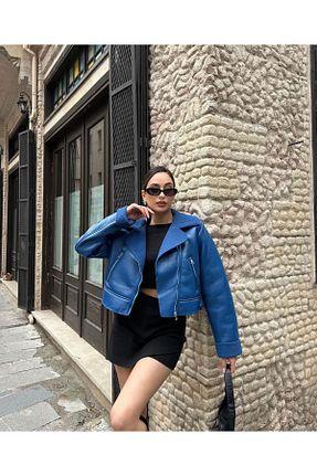 کت آبی زنانه رگولار BESTELLA LİFE - کد 877157861