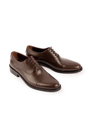 کفش لوفر قهوه ای مردانه چرم خالص KAYCSHOES - کد 877157102