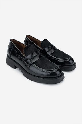 کفش لوفر مشکی زنانه چرم خالص Valmenti - کد 877157072